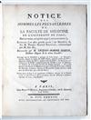 HAZON, JACQUES-ALBERT. Notice des Hommes les plus Célèbres de la Faculté de Médecine en lUniversité de Paris.  1778